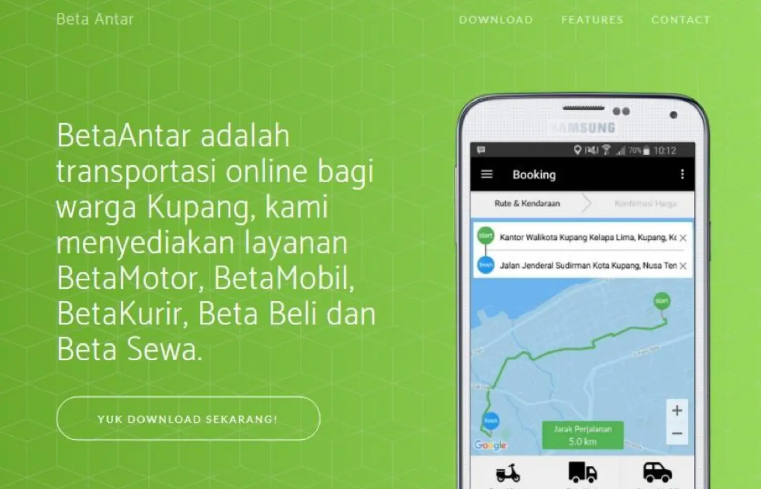 Website Beta Antar